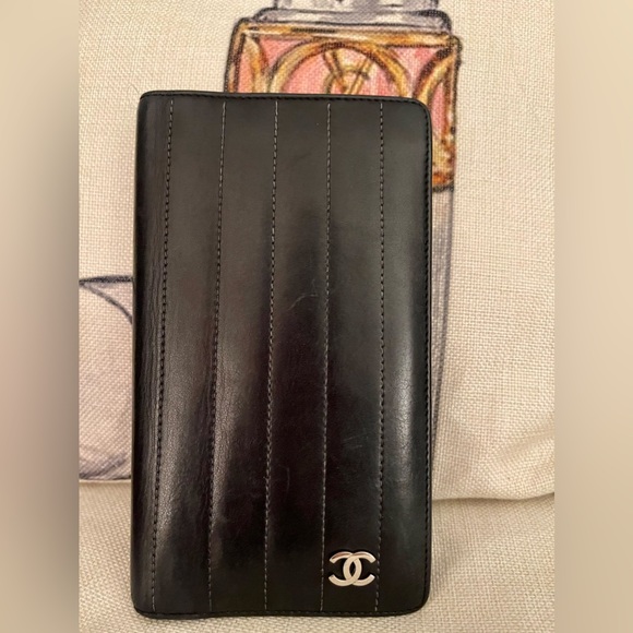 CHANEL Handbags - ⭐️CHANEL Lambskin Vertical Quilted Mademoiselle Wallet⭐️Unisex💯Authentic W/COA